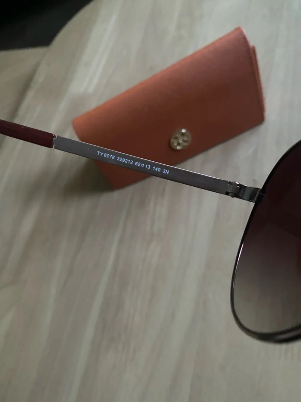 Tory Burch Rose Gold Aviator Sunglasses - Picture 5 of 6